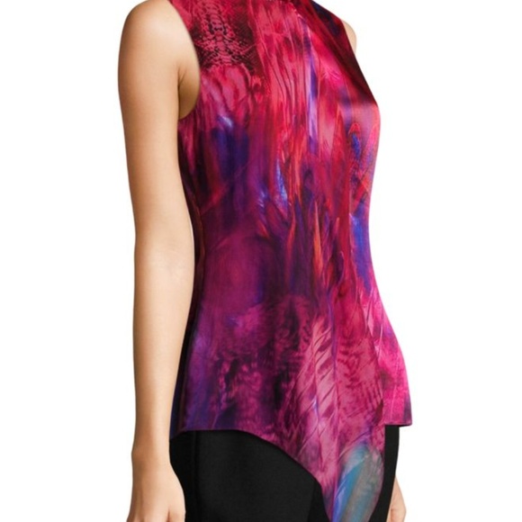 Elie Tahari Faya Silk Sleeveless Top NWT - Picture 2 of 10